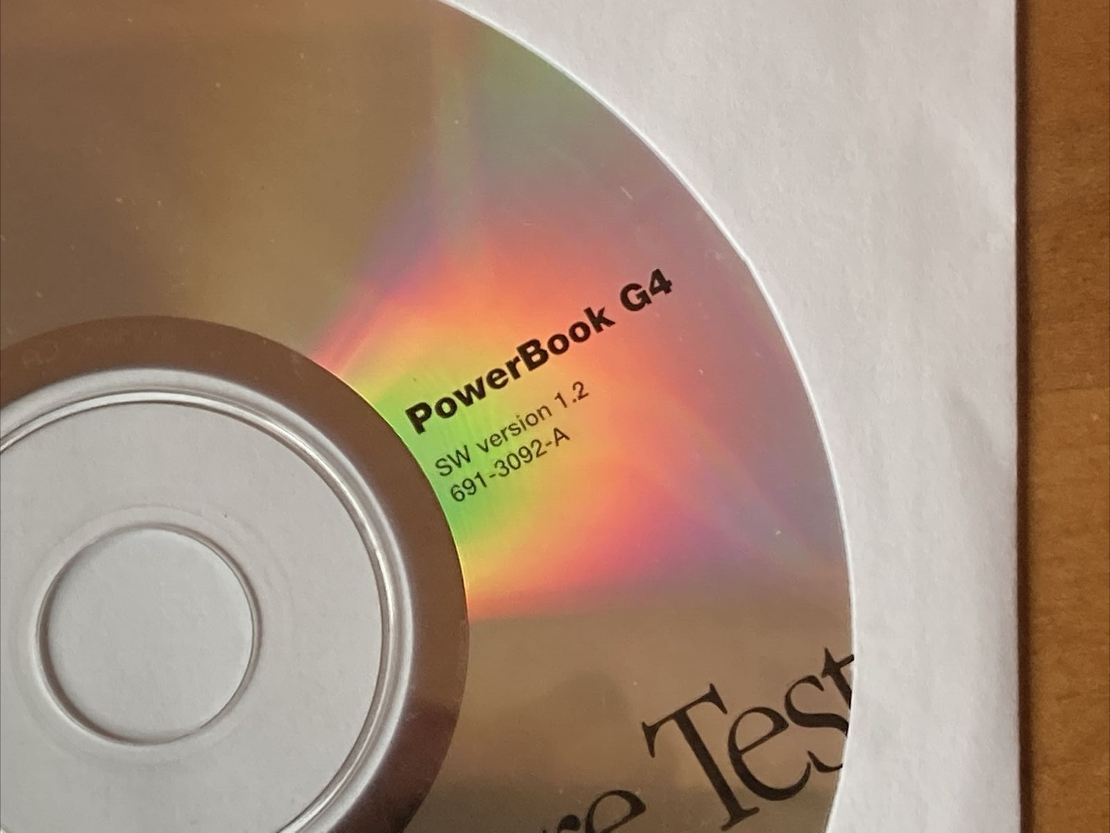 Apple Hardware Test CD Disc for Power Mac G4 SW Version 1.2