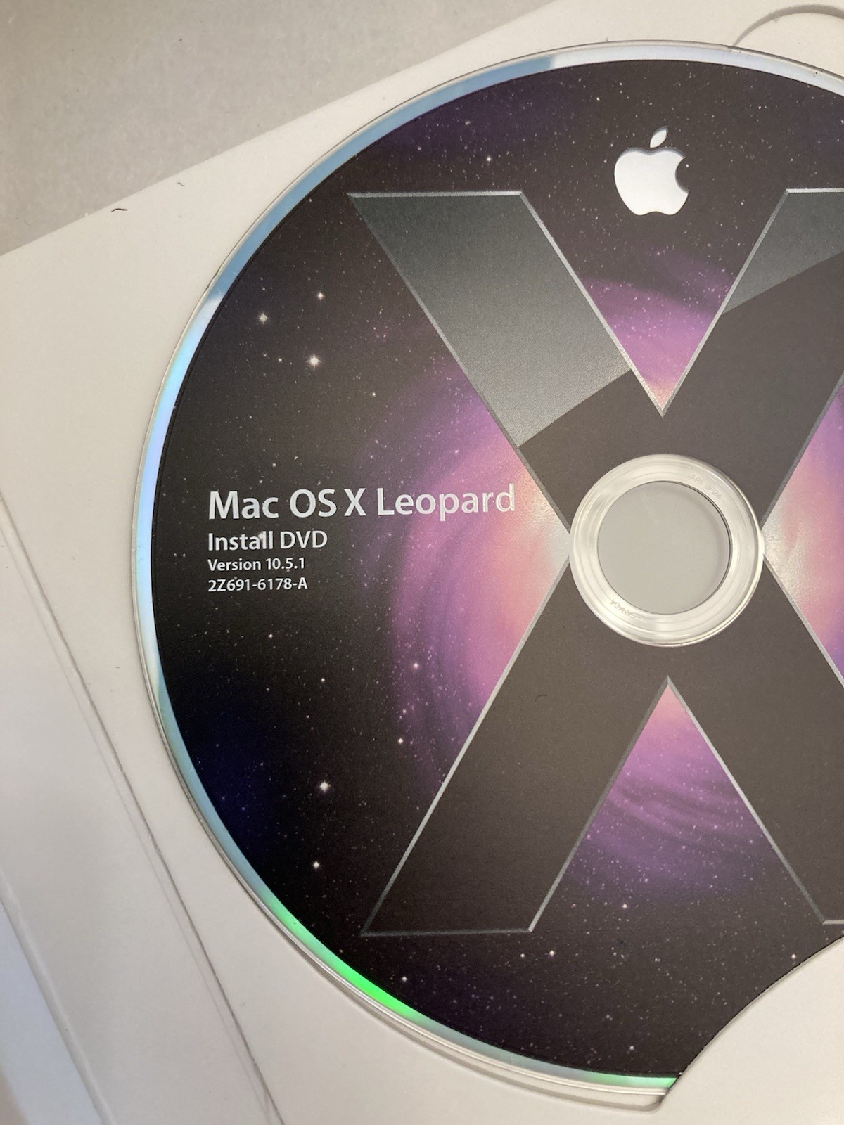 Apple Mac OS X Leopard Retail Install DVD w/Manual MB427Z/A, v10.5.1