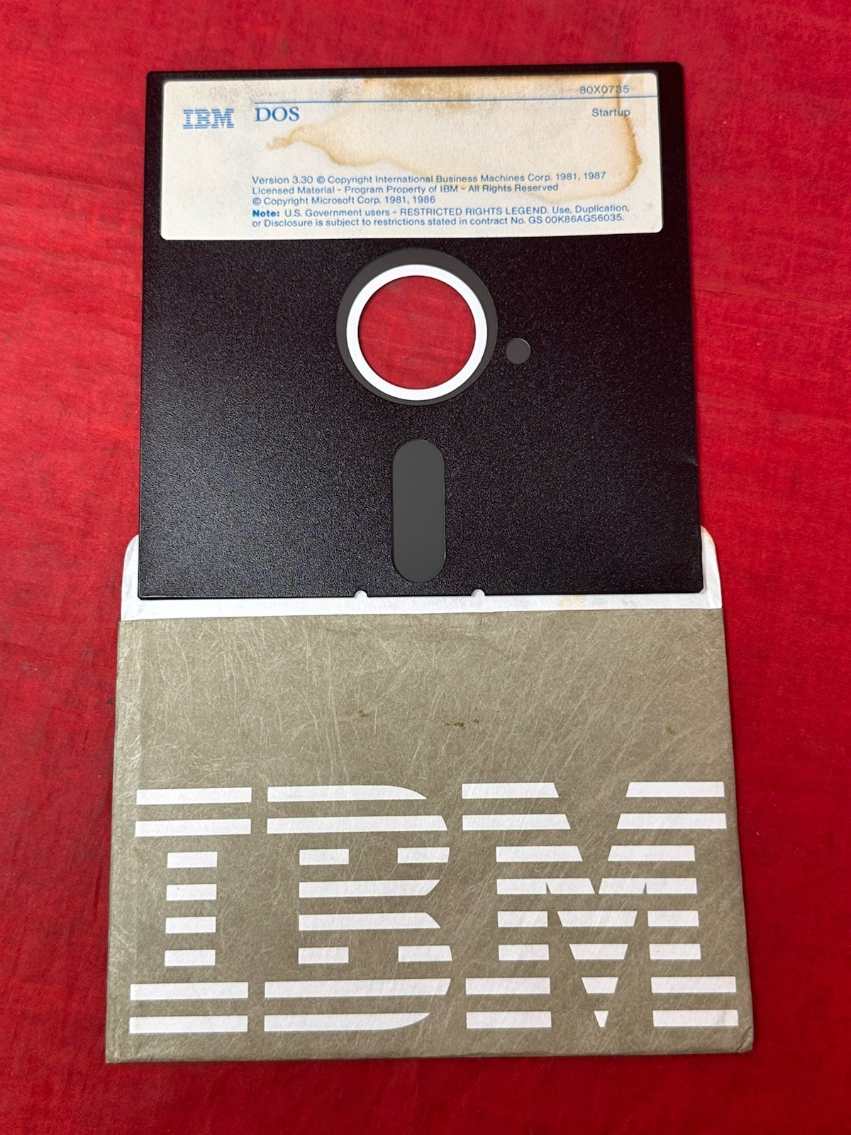 IBM DOS 3.30 5.25″ OS 80X0929 80X0735 80X0950 Utilities Startup Microsoft 1987