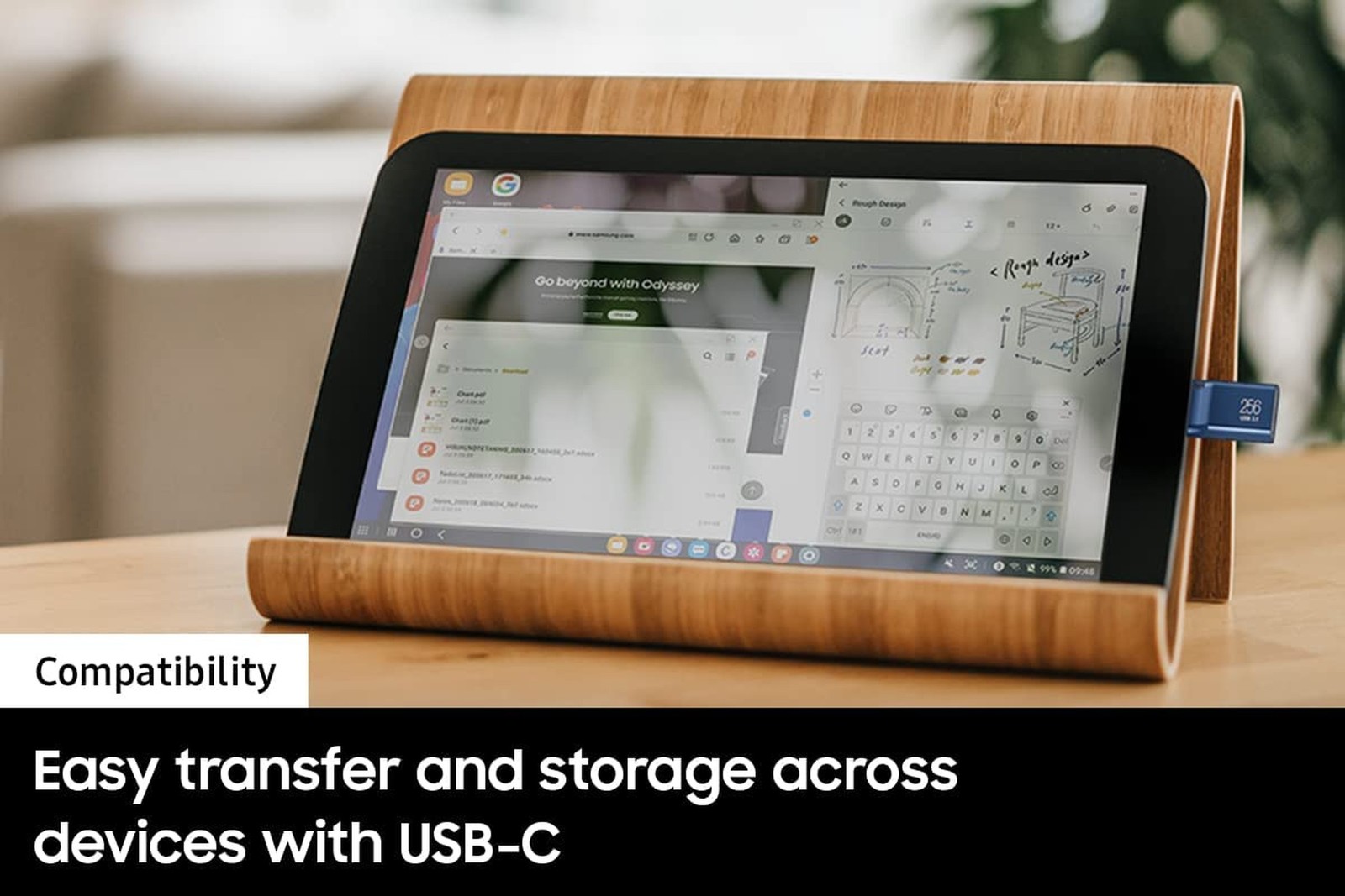 SAMSUNG Type-C™ USB Flash Drive, 64GB, Transfers 4GB Files in 15 Secs w/Up