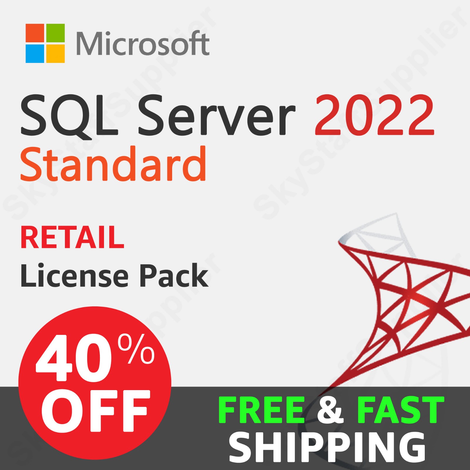 Microsoft SQL Server 2022 Standard Edition (Retail) – Full Version License – NEW