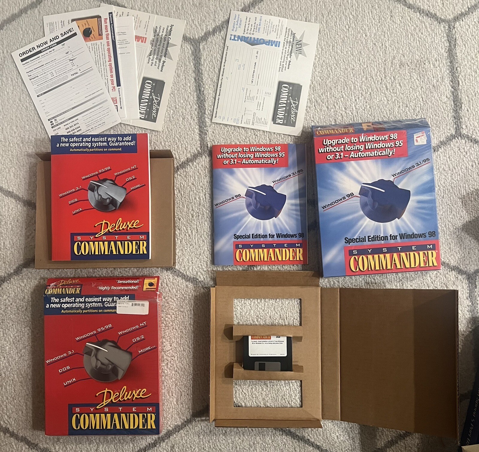 SYSTEM COMMANDER SPECIAL EDITION FOR WINDOWS 98 AND DELUX (missing) READ ALL!