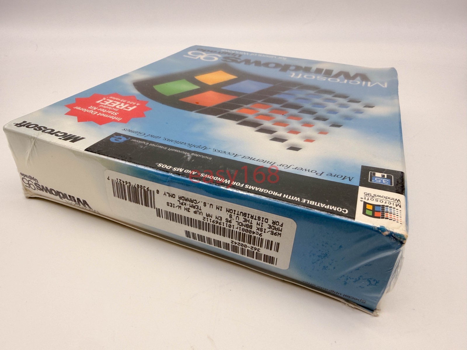 New Sealed Microsoft Windows 95 OS 3.5″ Floppy MS-DOS PCs 1995 USA HTF Upgrade