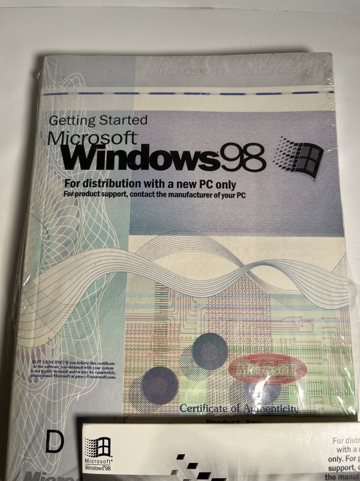 Vntg 98 Windows NEW SEALED Getting Started Book With CD Product Code PC Edition