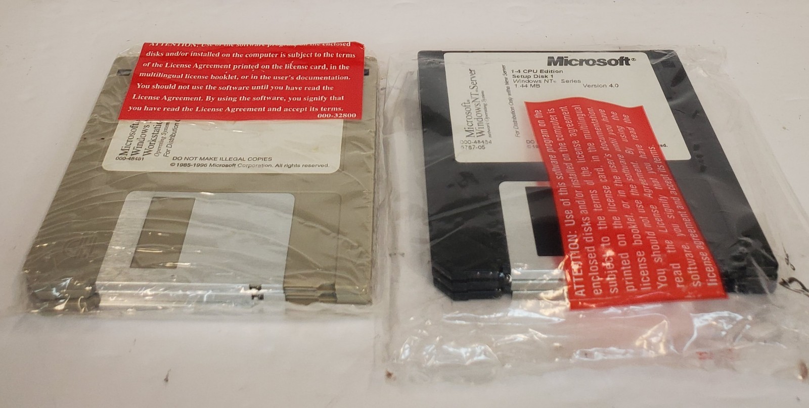 Microsoft Windows NT Server & NT Workstation Ver 4.0 Floppy Disks – OEM SEALED