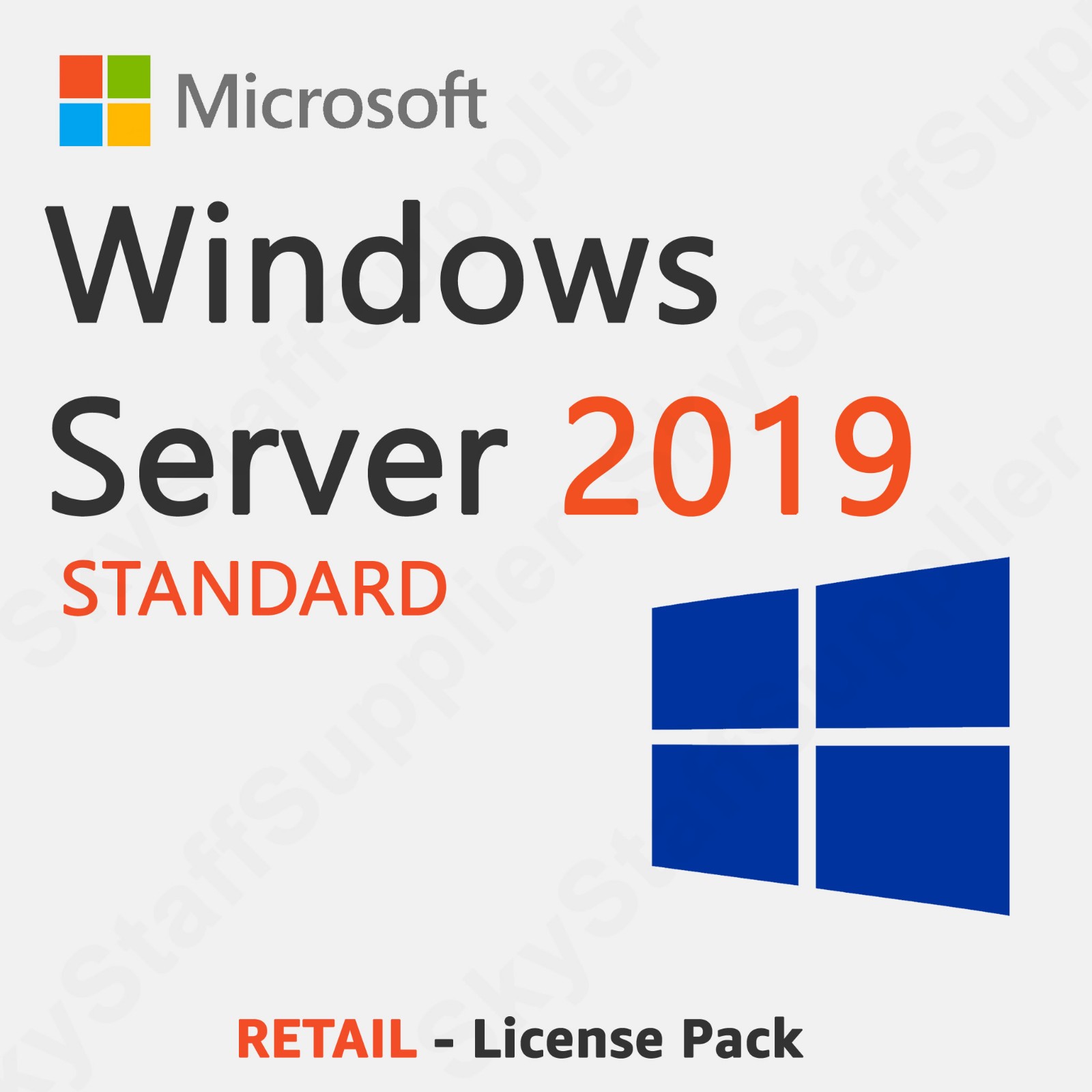 Windows Server 2019 STANDARD x64 24 CORE License Key + 10 CALs RETAIL PACK