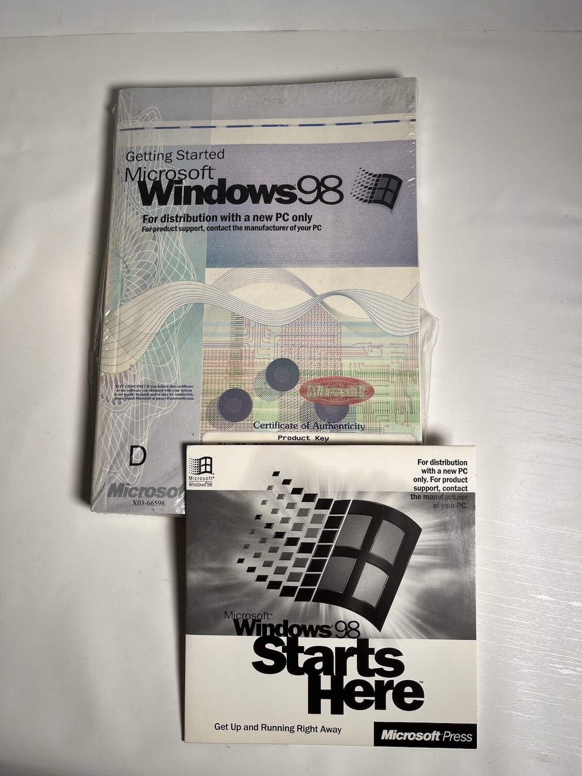 Vntg 98 Windows NEW SEALED Getting Started Book With CD Product Code PC Edition
