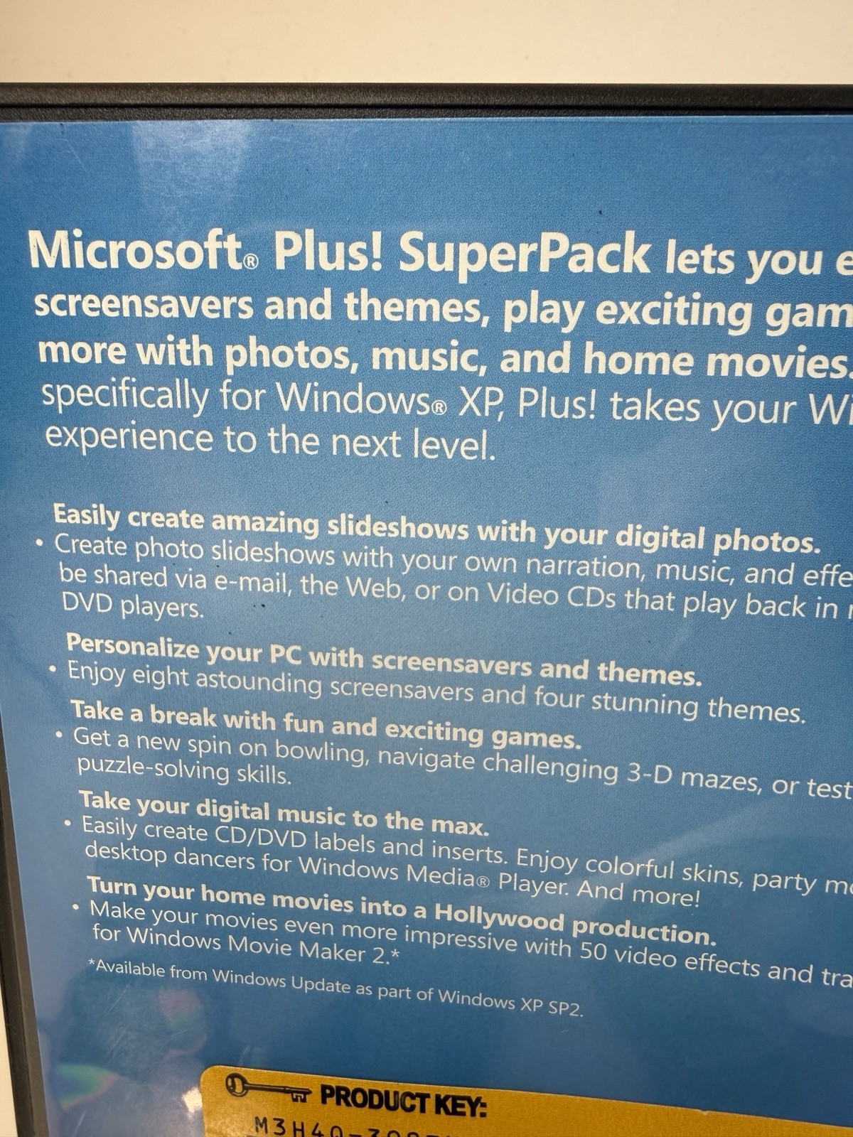 Microsoft Plus! SuperPack for Windows XP w/Product Key 2 Discs