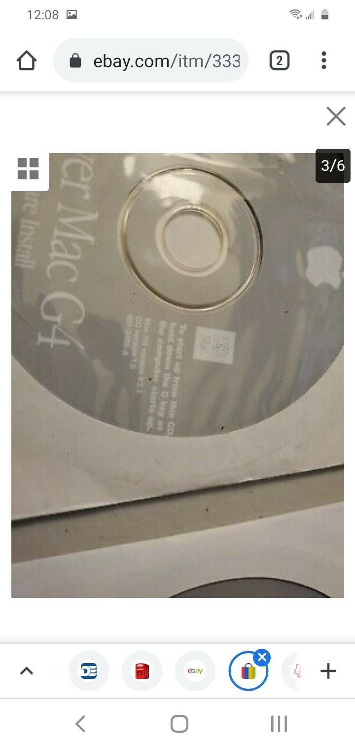 Apple Power Mac G4 Media Restore & OS X Install Discs – 7 Discs