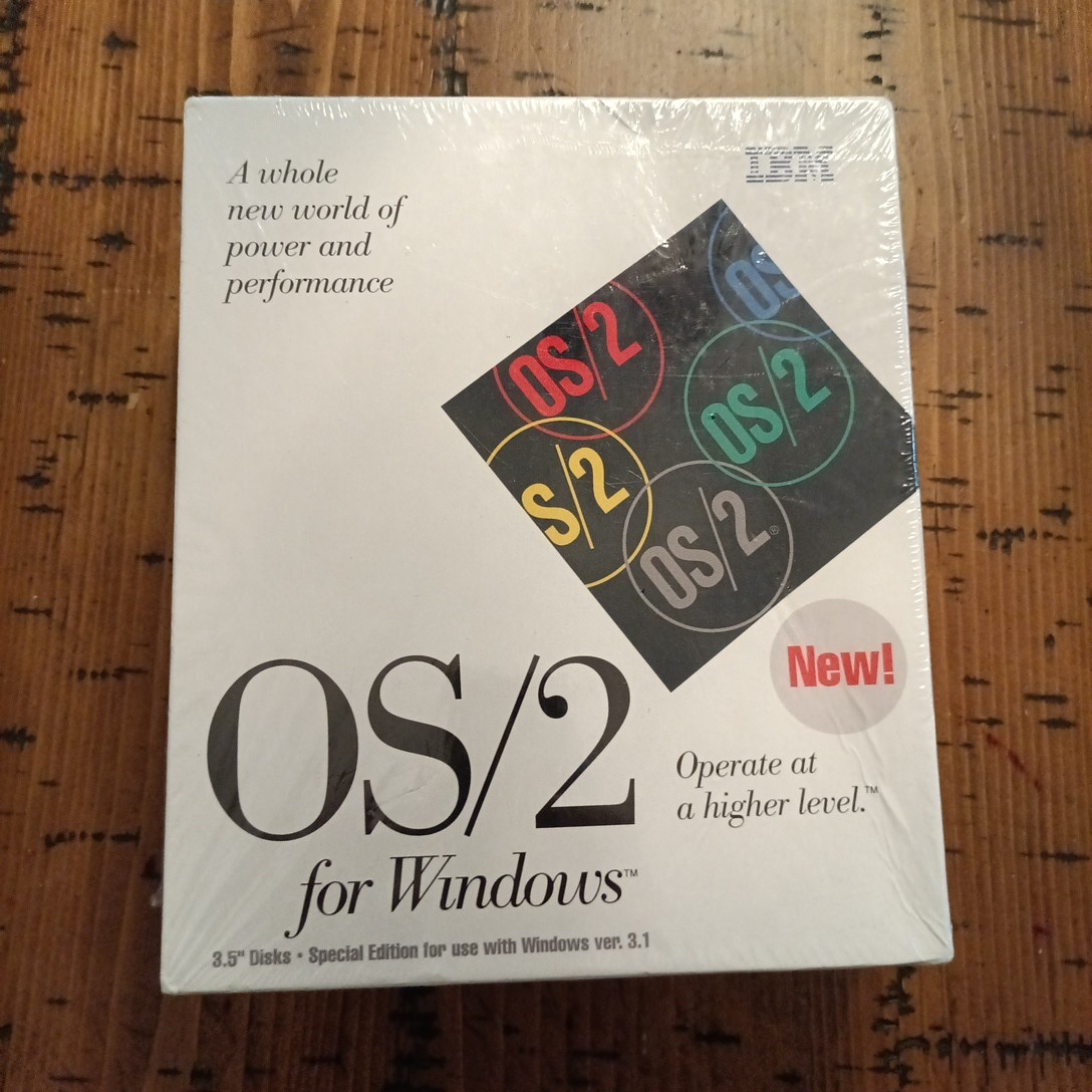 IBM OS/2 Warp for Windows Special Edition v2.1, 3.5″ disks NOS Sealed