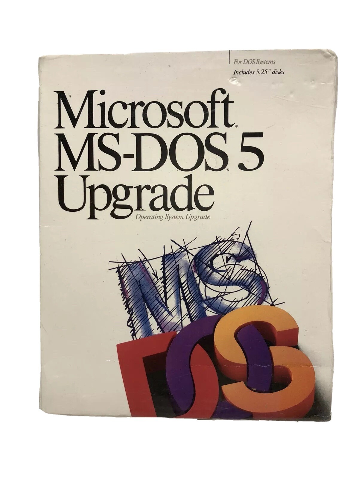 Microsoft MS-DOS 5 Upgrade PC 5.25″ Floppy Factory Sealed Software