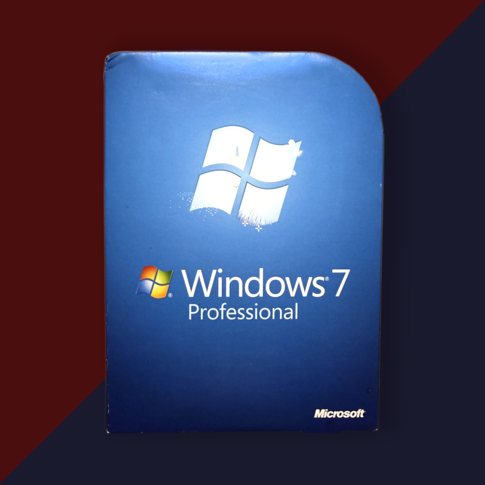 Windows 7 Professional Retail Box 32 64-Bit DVD Both Discs Microsoft Full Set