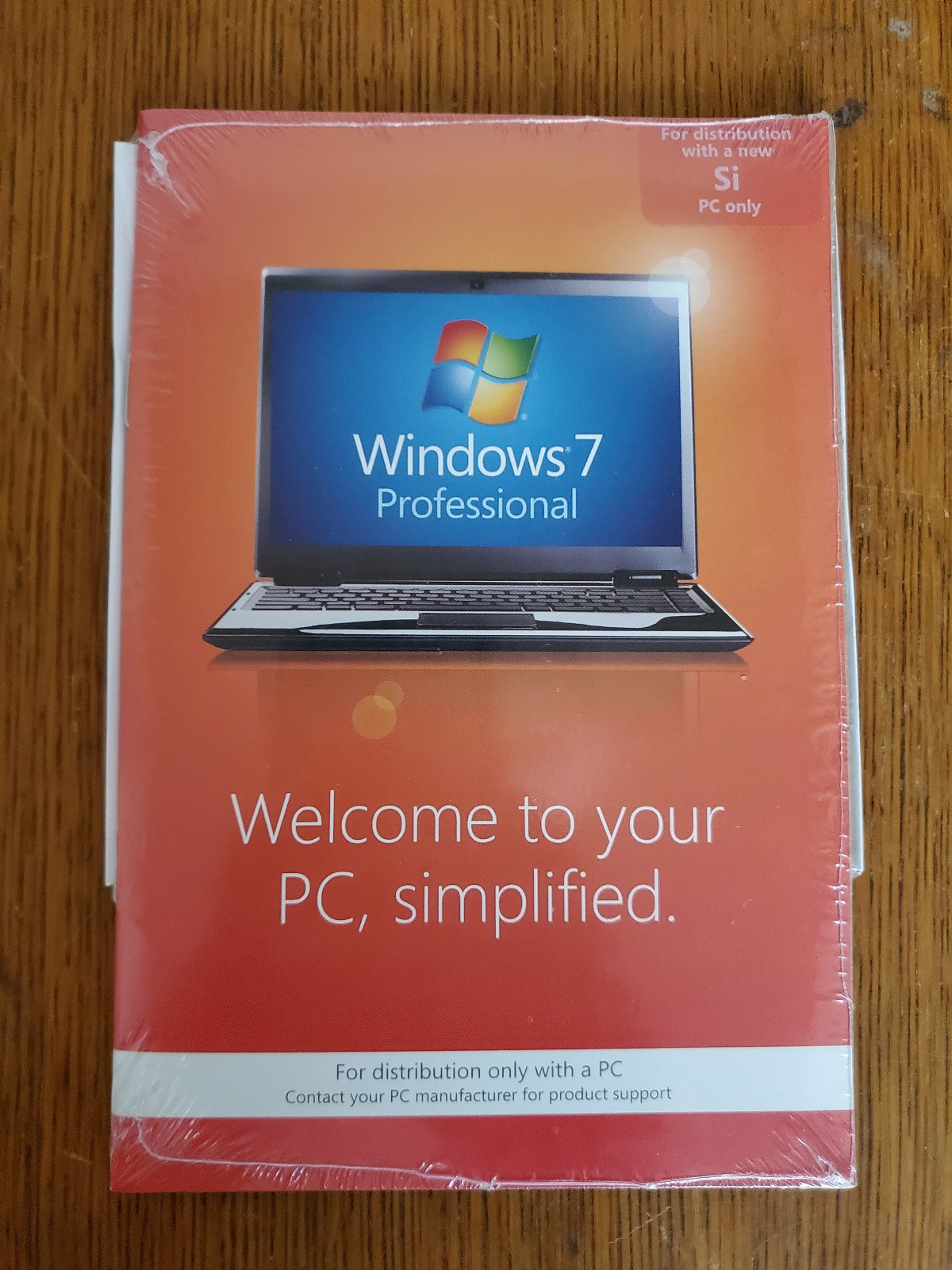 Microsoft Windows 7 Professional 64 Bit Operating System DVD CD (FQC-08289)