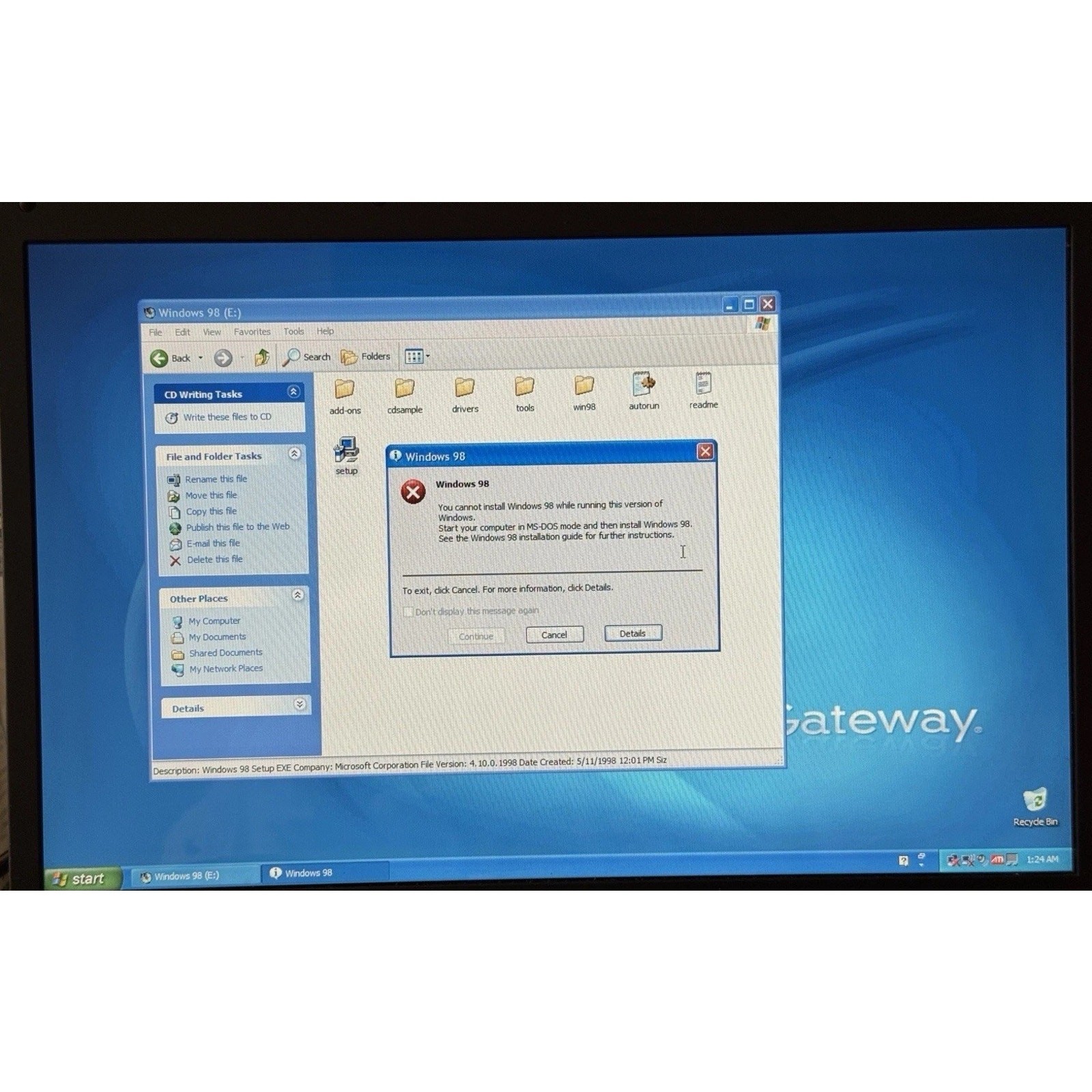Microsoft Windows 98 Upgrade New Version 0398 Part X03-30200 – Tested