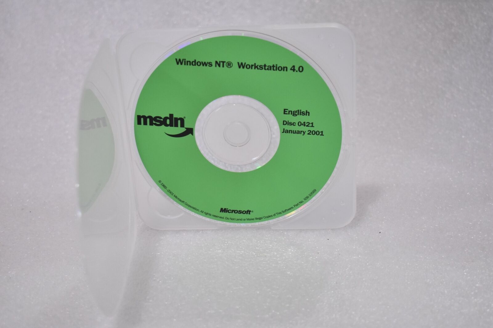 MICROSOFT MSDN FOR WINDOWS NT WORKSTATION 4.0 ENGLISH DISC 4021 X06-10569