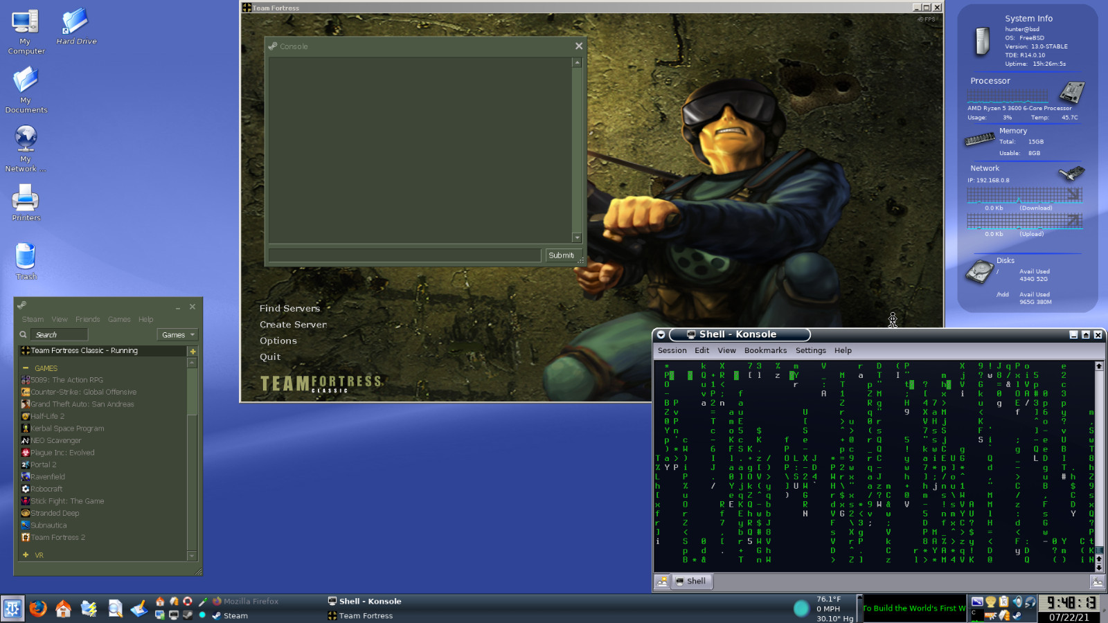 Free BSD 14 Linux Desktop Live/Installer MultiBoot USB – 64-bit and 32-bit