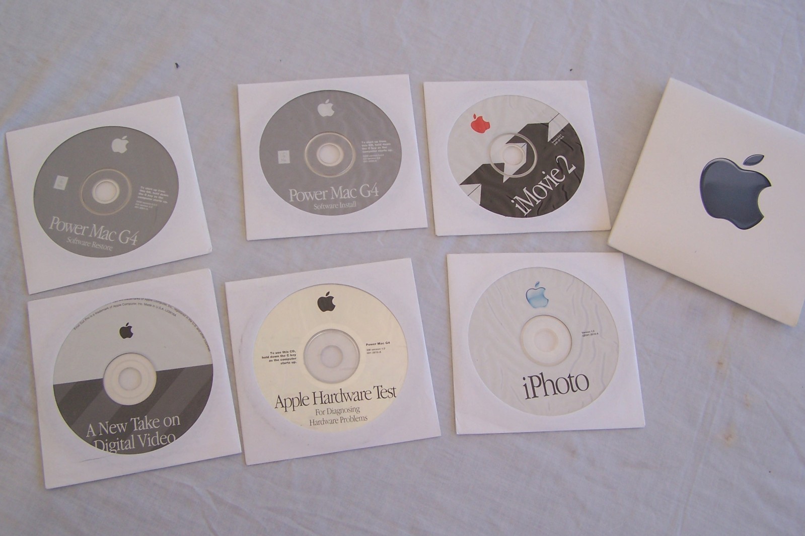 SIX Apple Power Mac G4 Software Restore discs Iphoto Imovie Hardware et year2000