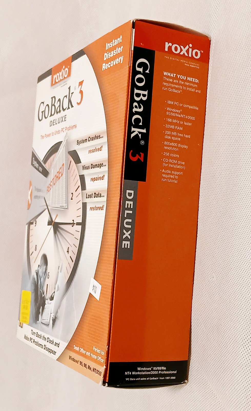 GoBack 3 Deluxe CD by Roxio 2001 ~ CD-ROM