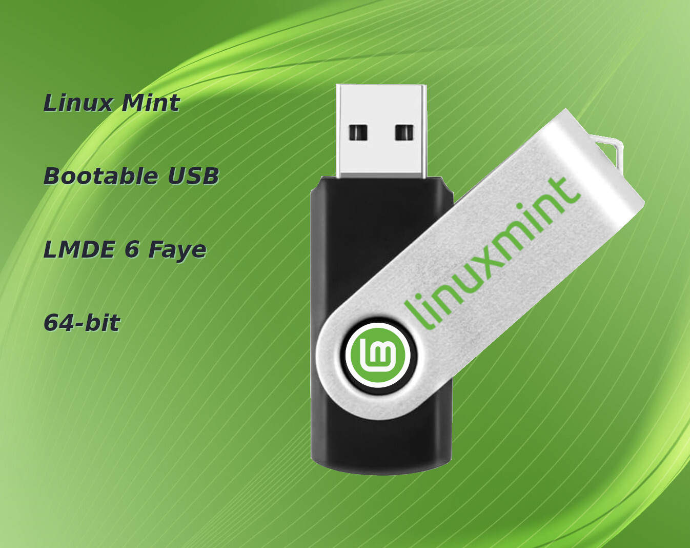 Linux Mint LMDE 6 Faye Debian Edition 64-bit Bootable/Live USB Drive