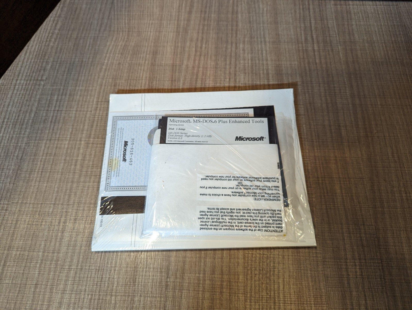 Microsoft MS-DOS 6 Plus Enhanced Tools and Double Space 4 x 5.25″ Floppy Version