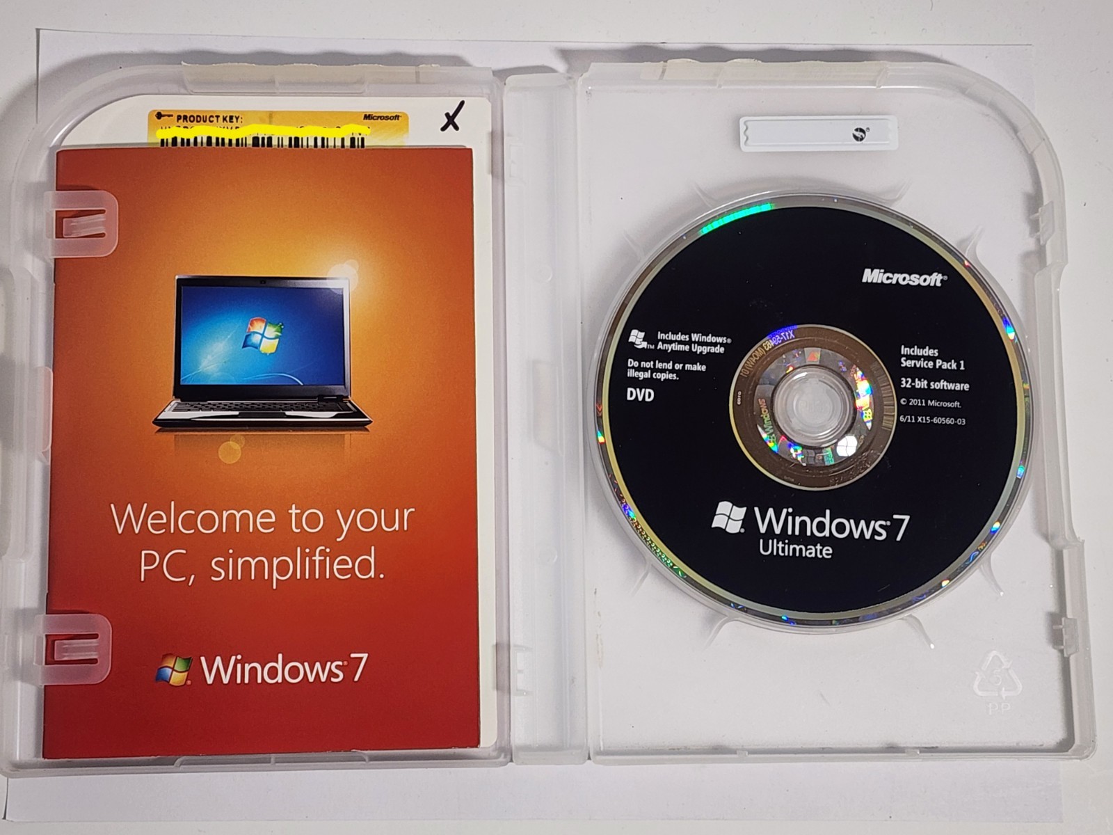 Microsoft Windows 7 Ultimate (Upgrade 32 & 64 Bit)