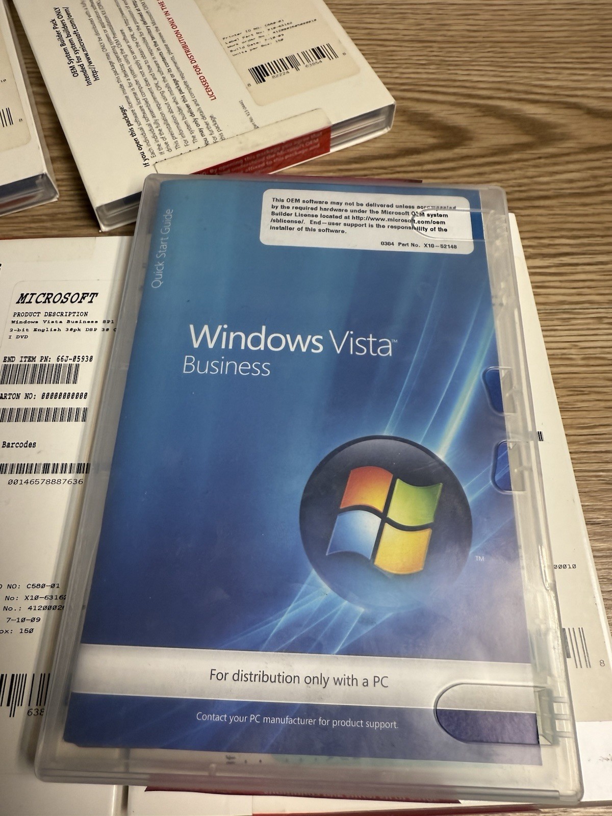 Genuine Microsoft Windows Vista Business Installation Discs (OEM) No License Key