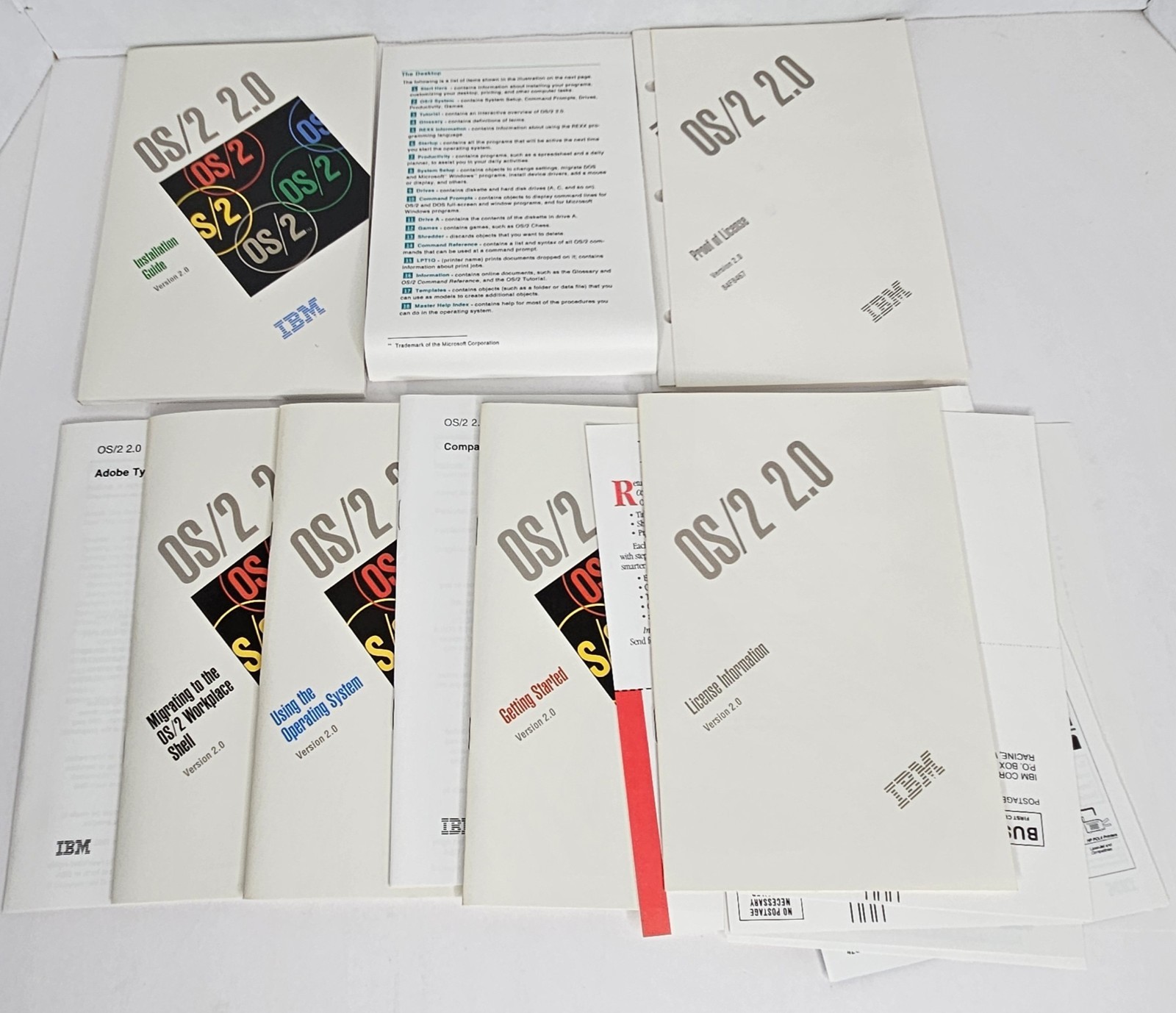 IBM OS/2 VERSION 2.0 WITH 5.25” DISKS Open Box