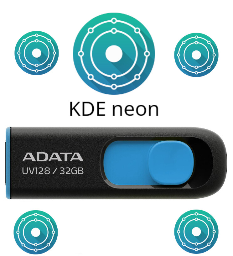 Kde Neon Linux 11-30-2023 64 Bit 32 Gb 3.2 Fast USB Drive Bootable Live Install