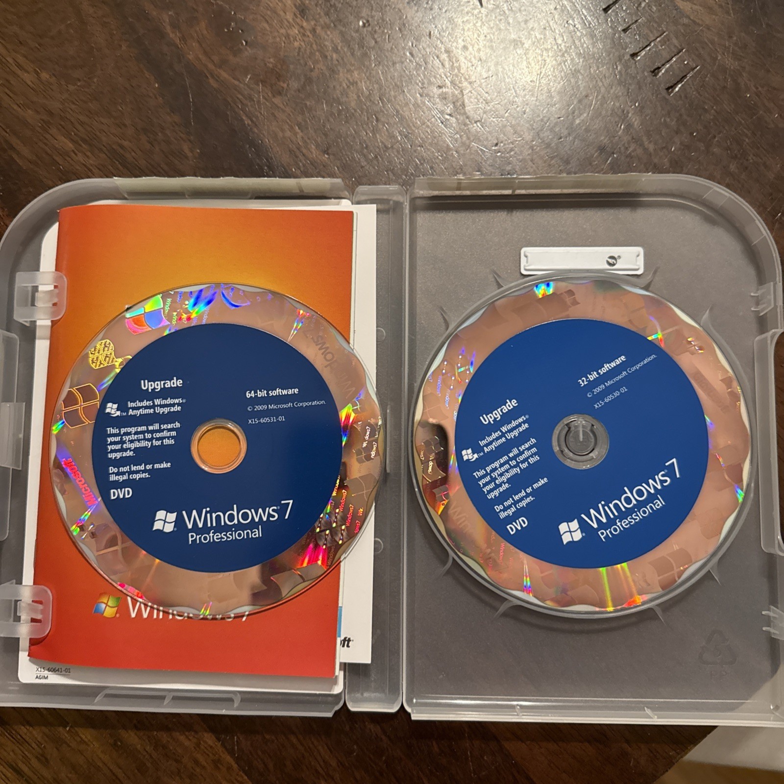 Windows 7 Professional Upgrade Version 32 & 64 Bit DVD Product Key Included