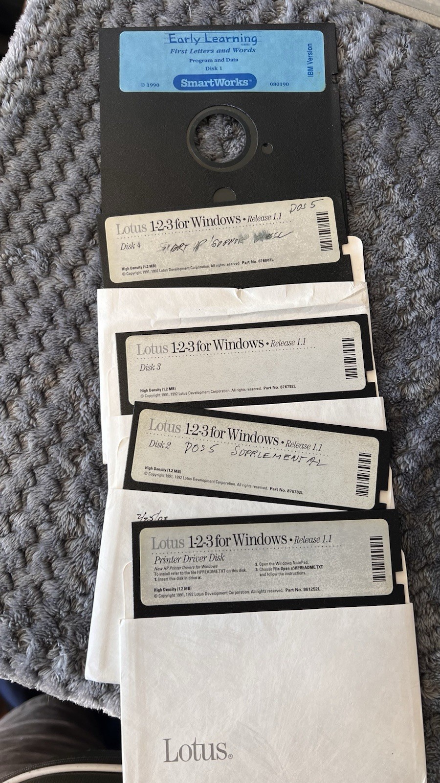 Microsoft Windows 3.1 MS-DOS 6 Plus 5.25″ Install Floppy Disks Z-NIX Company