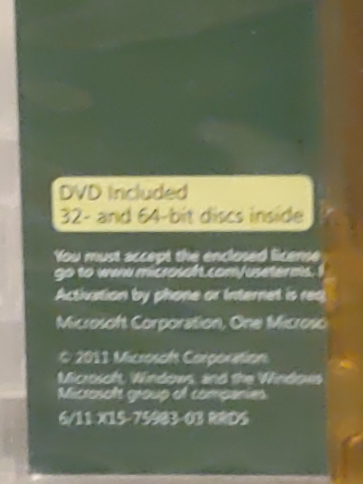 Microsoft Windows 7 Home Premium Full 32 Bit & 64 Bit DVD MS WIN No Retail Box
