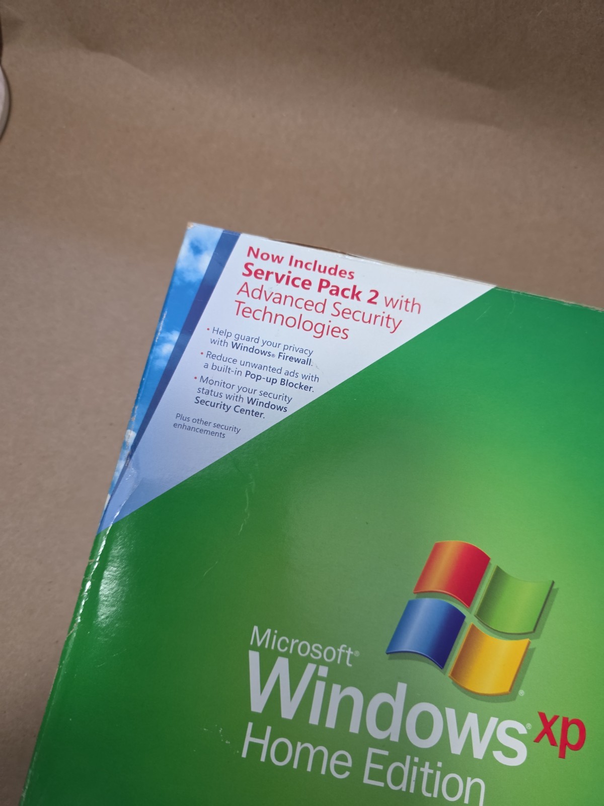 Microsoft Windows XP Home Edition Upgrade W 2 Service Packs + Product Key