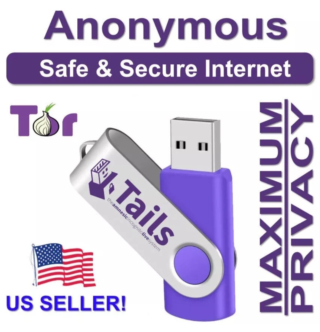 Tails Linux 6.5 USB Install Drive Safe Fast Secure Live Bootable Anonymous
