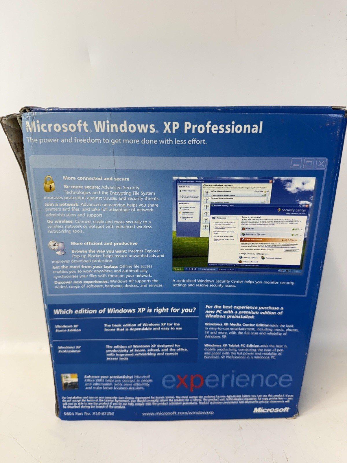 Microsoft Windows XP Professional Upgrade Version 2002 SP2 CIB w/ Product Key
