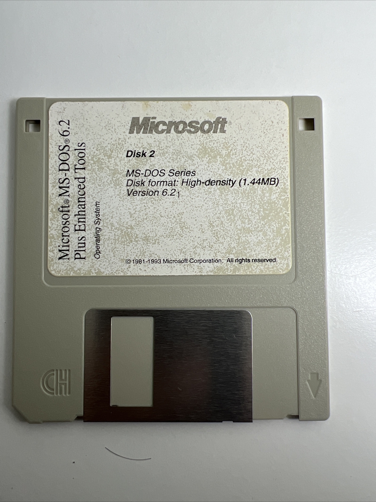 Microsoft MS-DOS•6.2Plus Enhanced ToolsOperating System, 3.5 Disks 1,2, and 3.