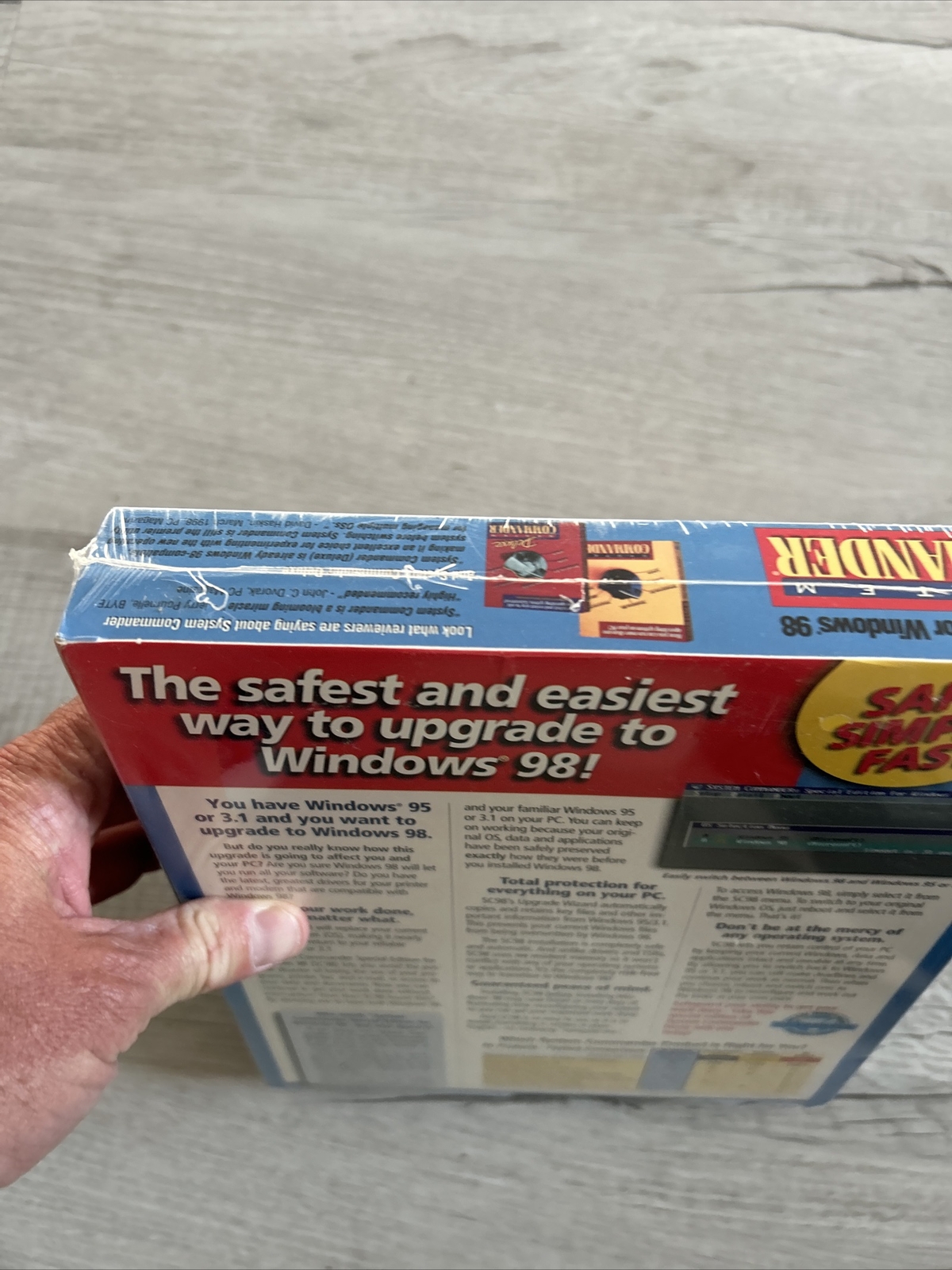 New SYSTEM COMMANDER SPECIAL EDITION FOR WINDOWS 98 Upgrade Windows 95 3.1 Seal