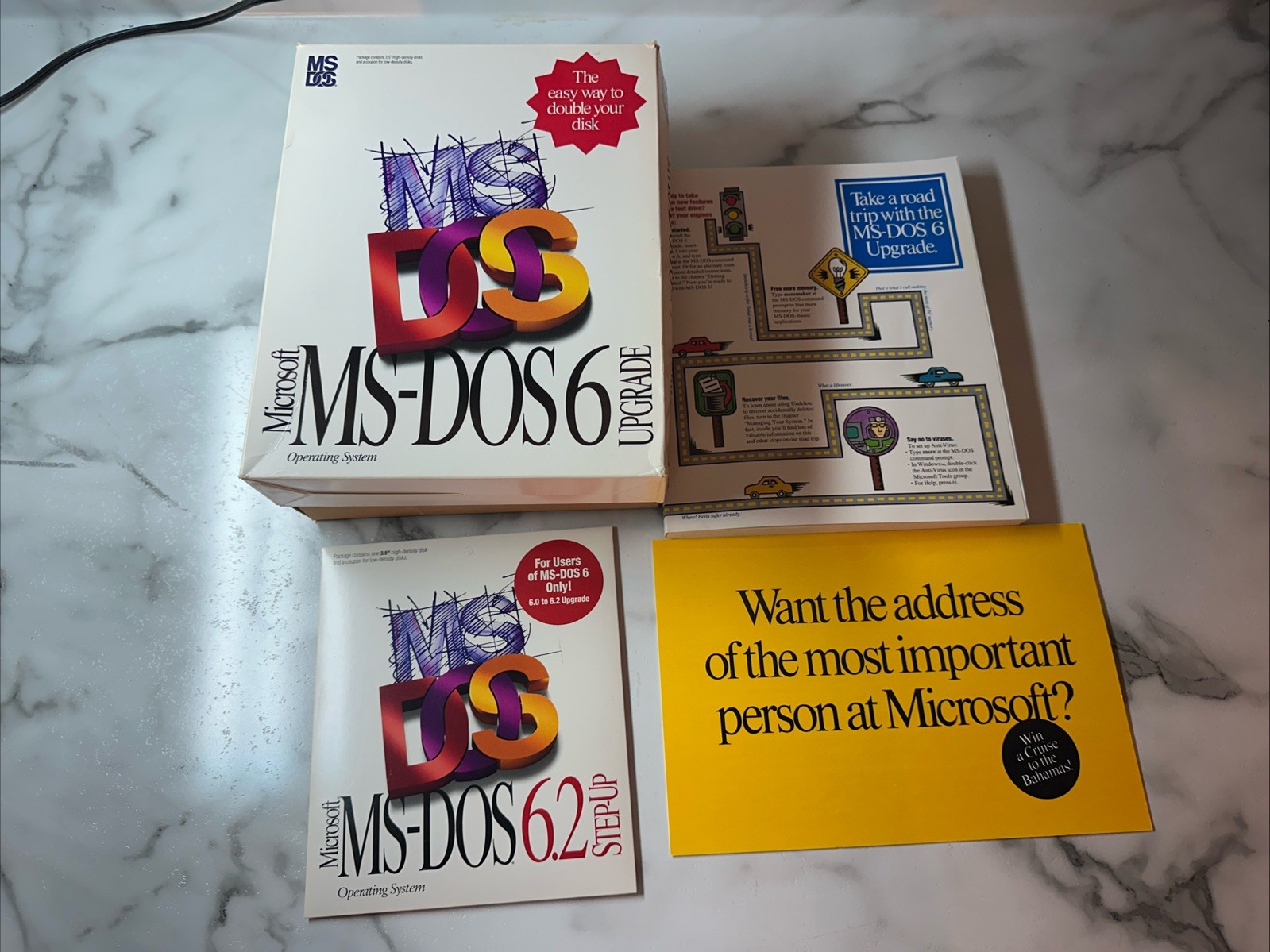 Vintage Microsoft MS-DOS 6.0 Upgrade Operating System 3.5″ Disc