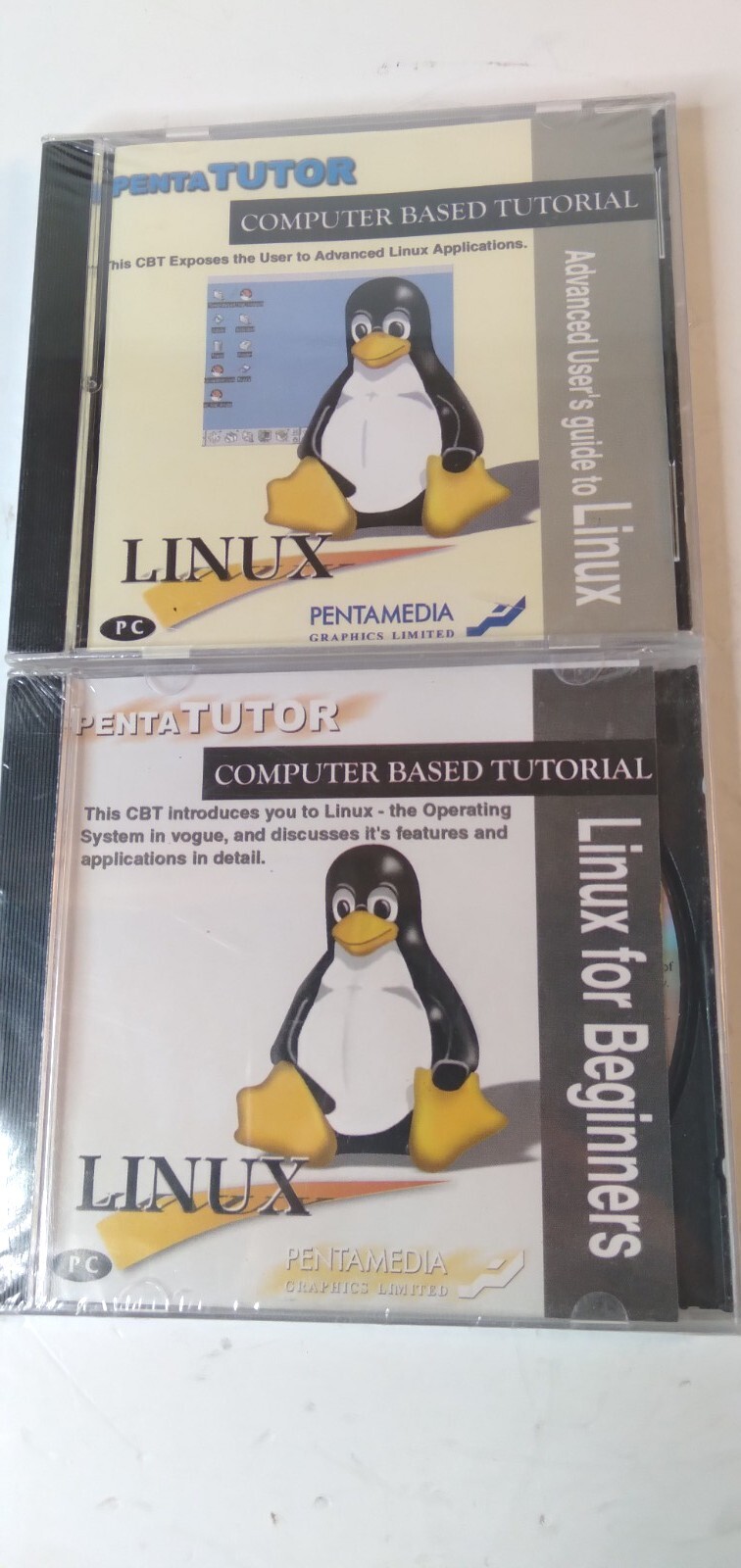 Linux Pentatutor Computer Tutorial CBT Advanced Linux Applications Vintage 2000