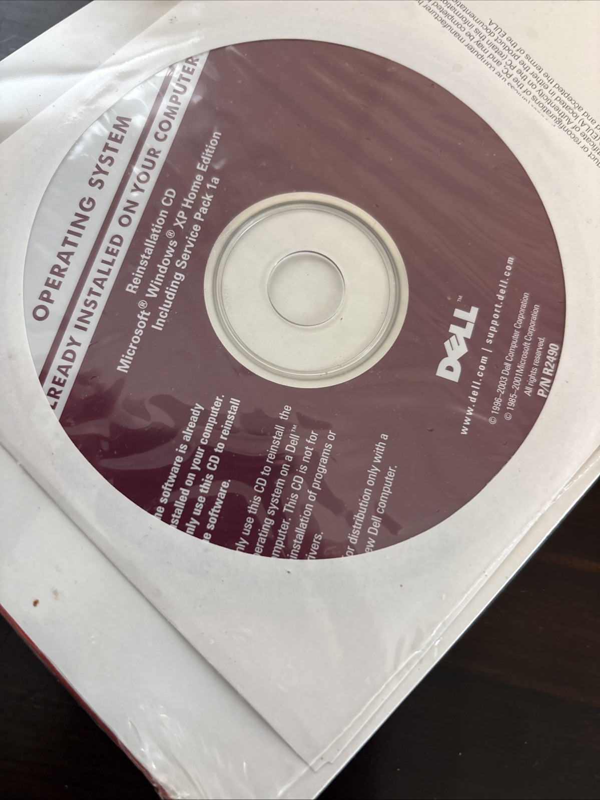 Microsoft Windows XP Home Edition with SP2 Reinstallation CD 2002 Dell NEW