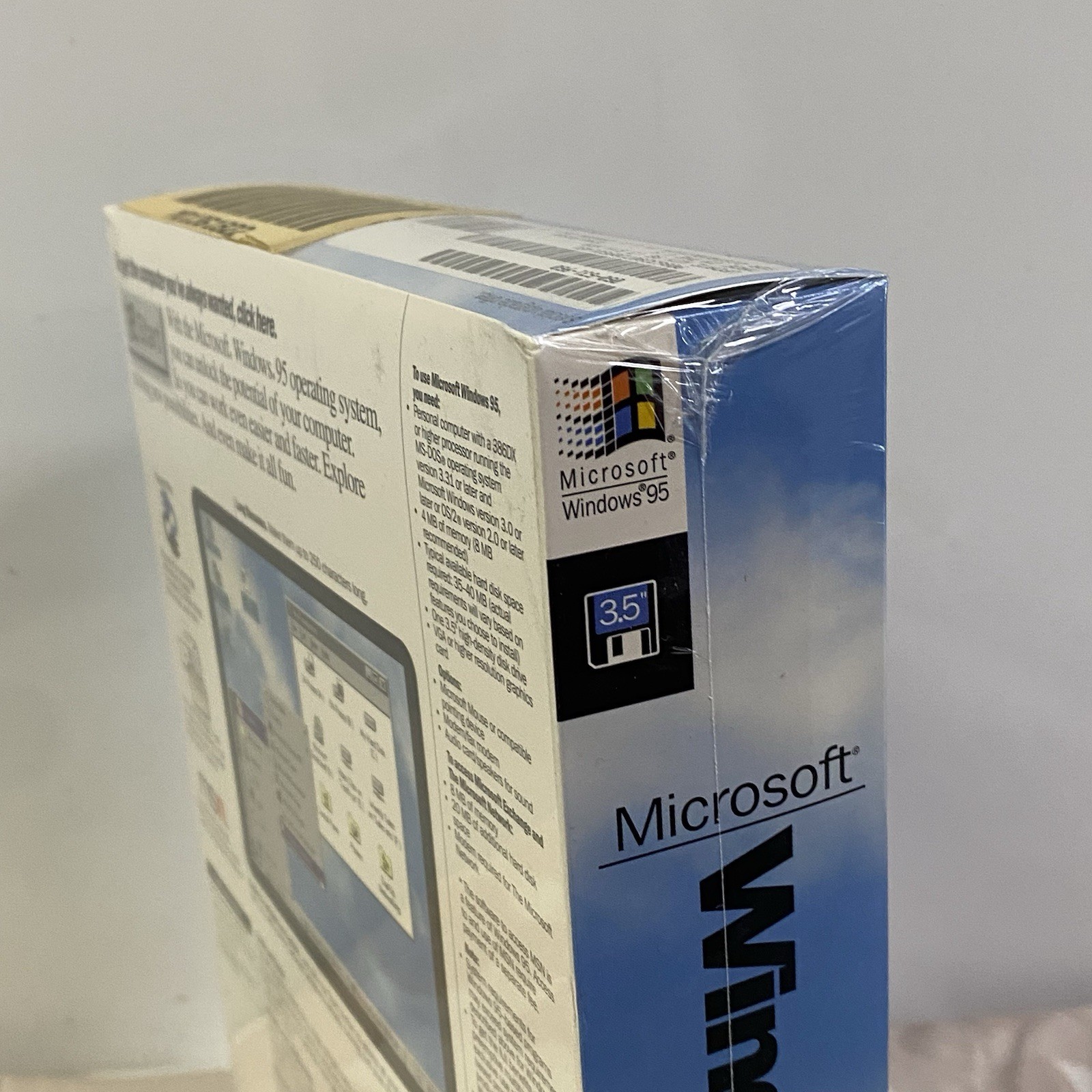 Microsoft Windows 95 Upgrade 3.5 Floppy SEALED Promo Sample Vintage 1995 Sealed