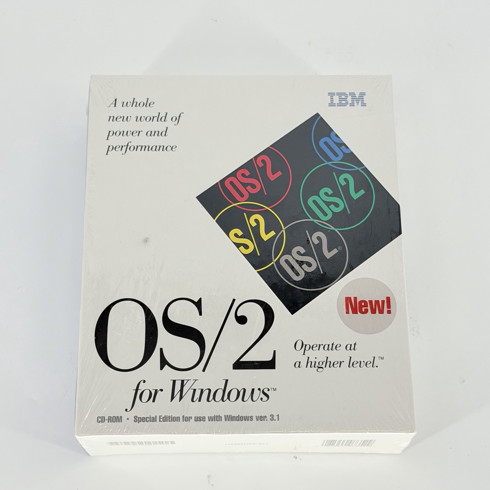 IBM OS/2 for Windows Version 2.1 CD-ROM Sealed Vintage PC Software Windows 3.1