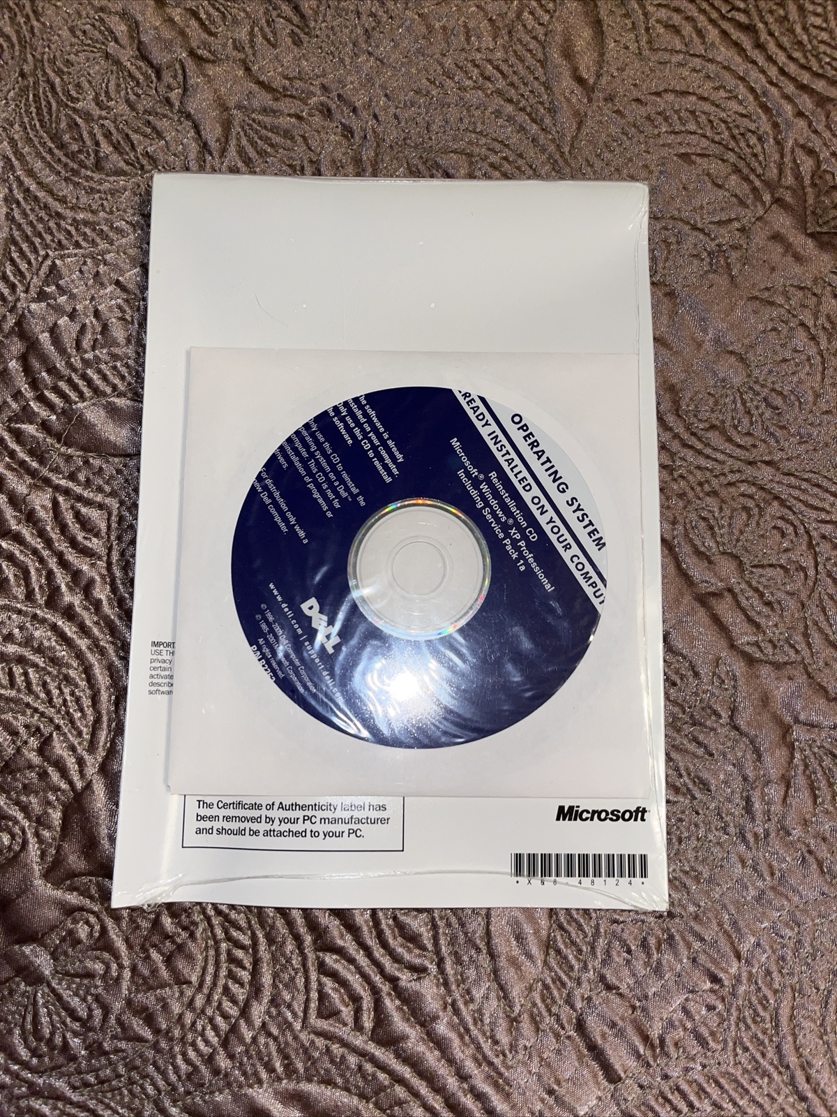 Dell / Windows XP Pro 2002 CD Reinstallation Disk Service Pack 1a ~ Professional
