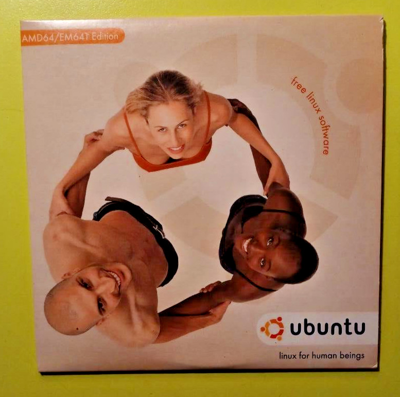 Complete Set – Ubuntu 4.10 Warty Warthog – Intel x86, PowerPC, AMD64 – Rarest