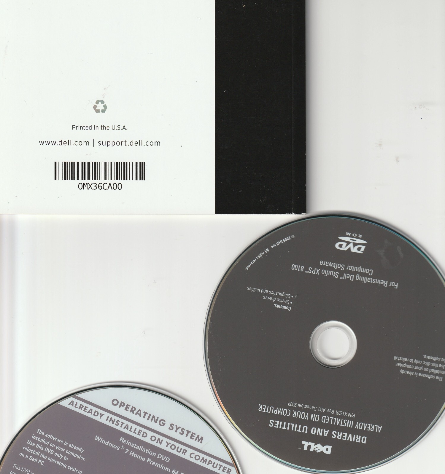 Used 2012 Dell operating system recovery disk utility desk, Windows 7 Home Prem