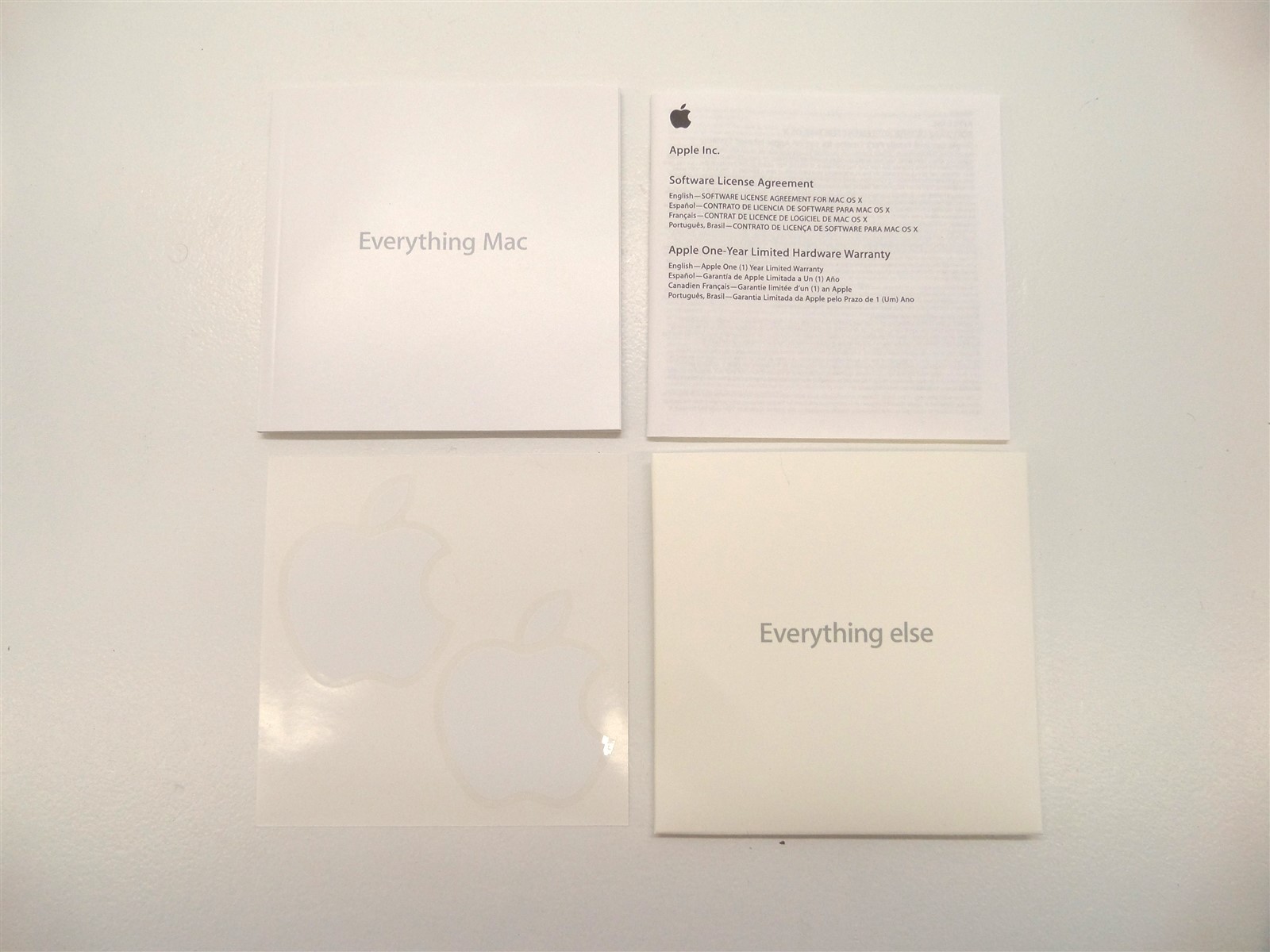 Apple Everything Mac OS X Install Suite DVDs – P/N: 602-6186-A