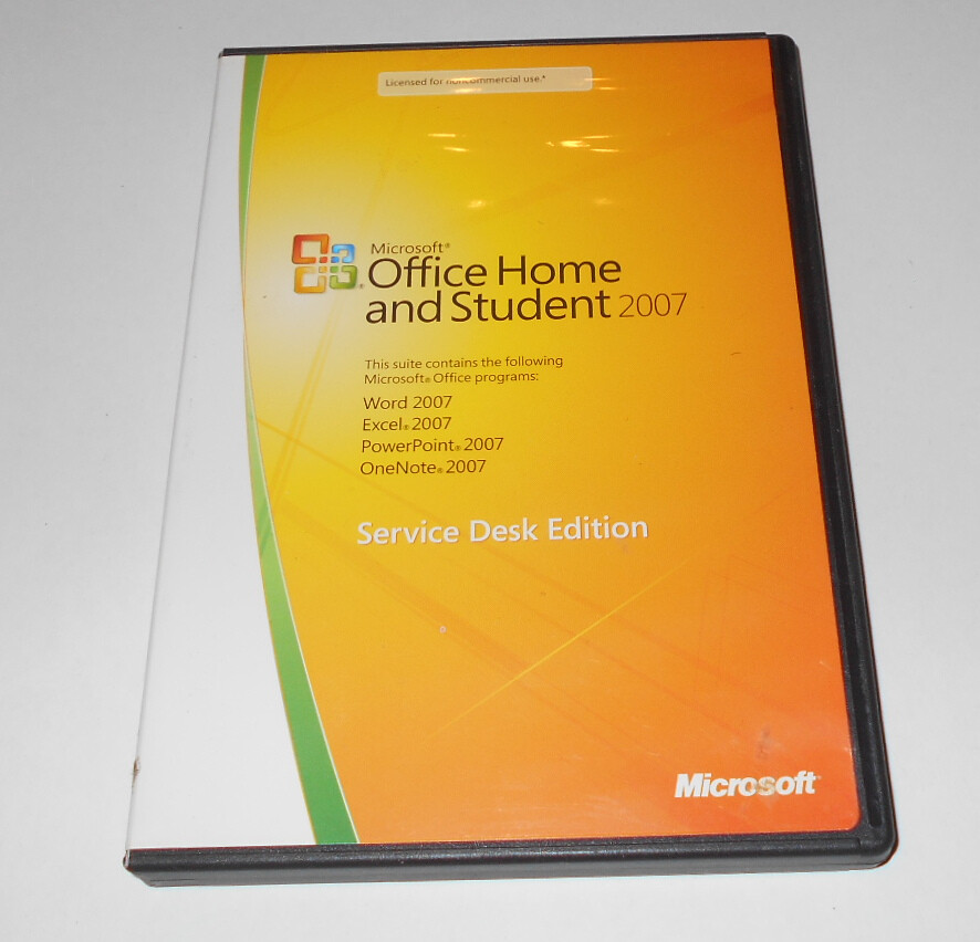 MS Microsoft Office 2007 Home and Student Full English Version With Key Code