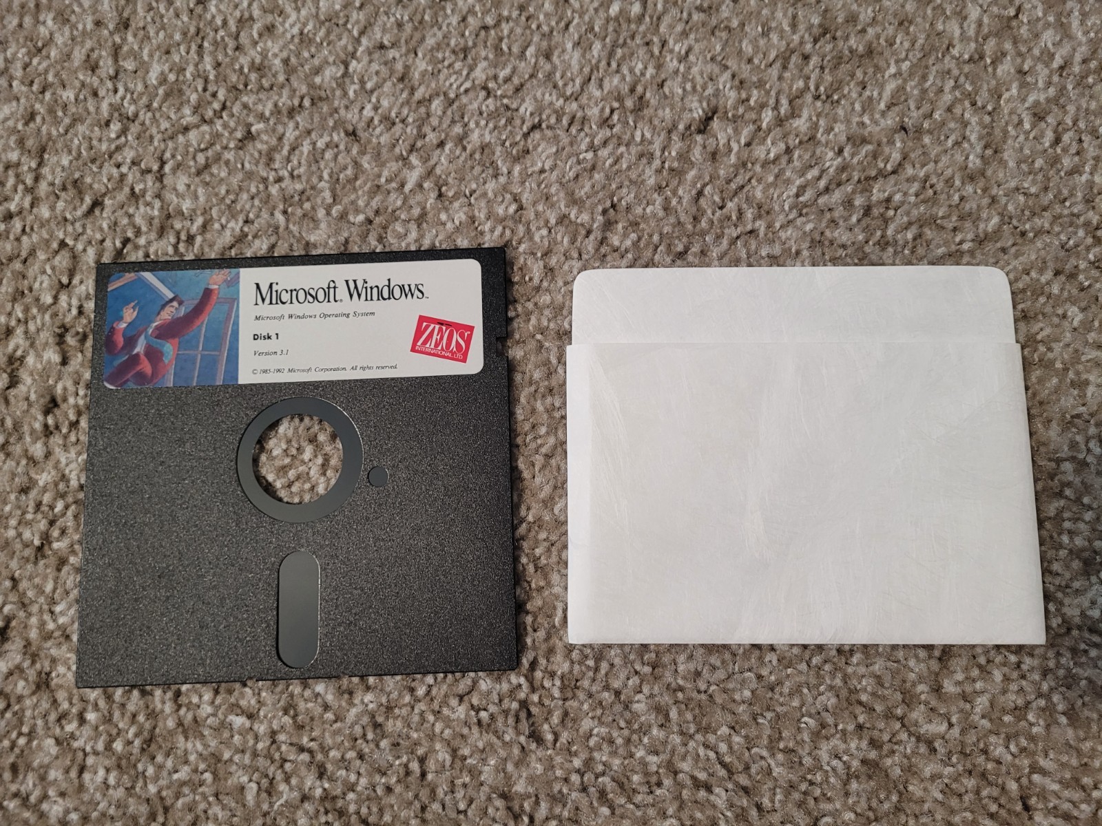Microsoft Windows 3.1 – Rare ZEOS Version – box, all manuals, all discs