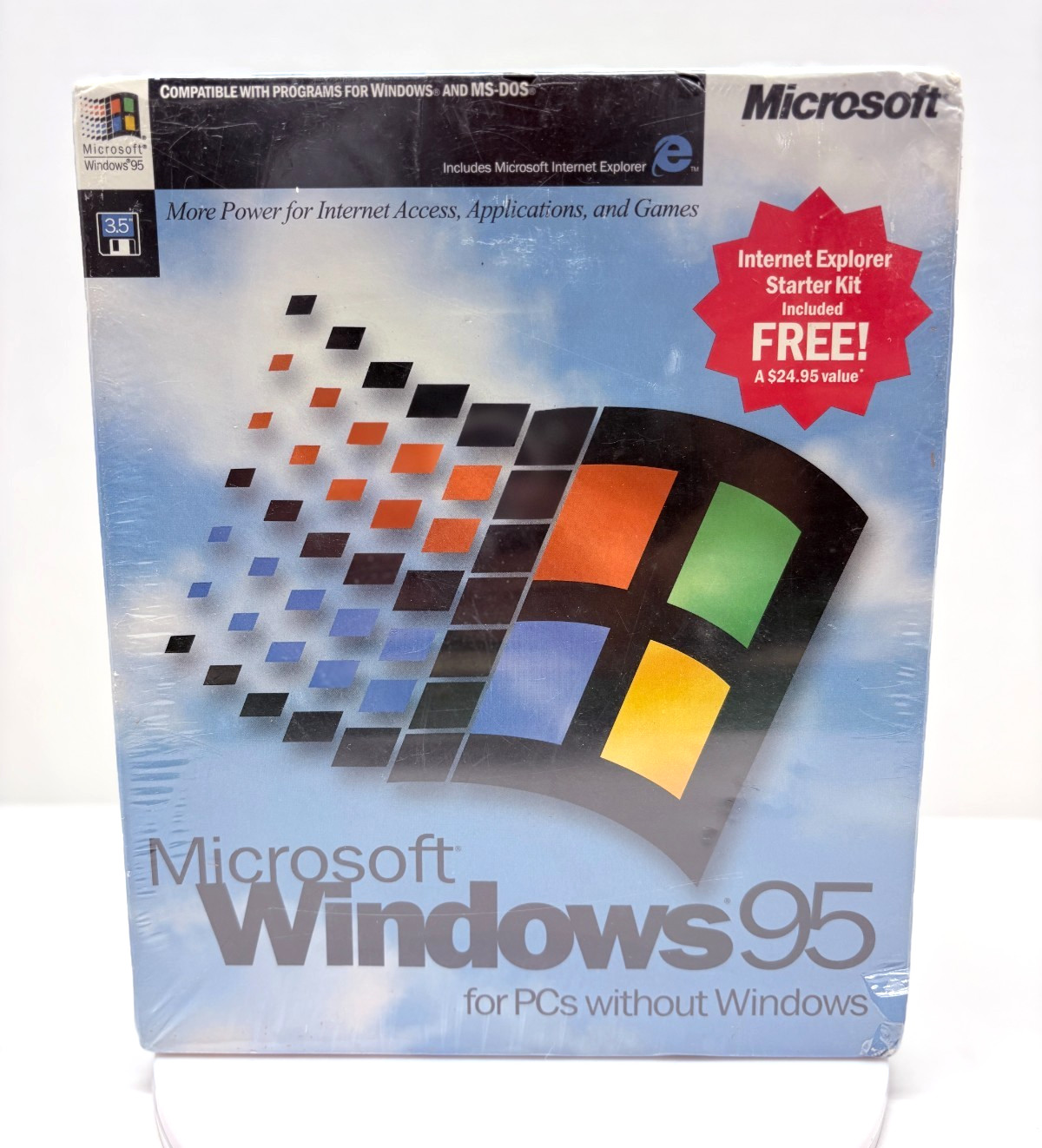 Vintage Microsoft Windows 95 OS 3.5″ Floppy Full Release Brand New Sealed RARE