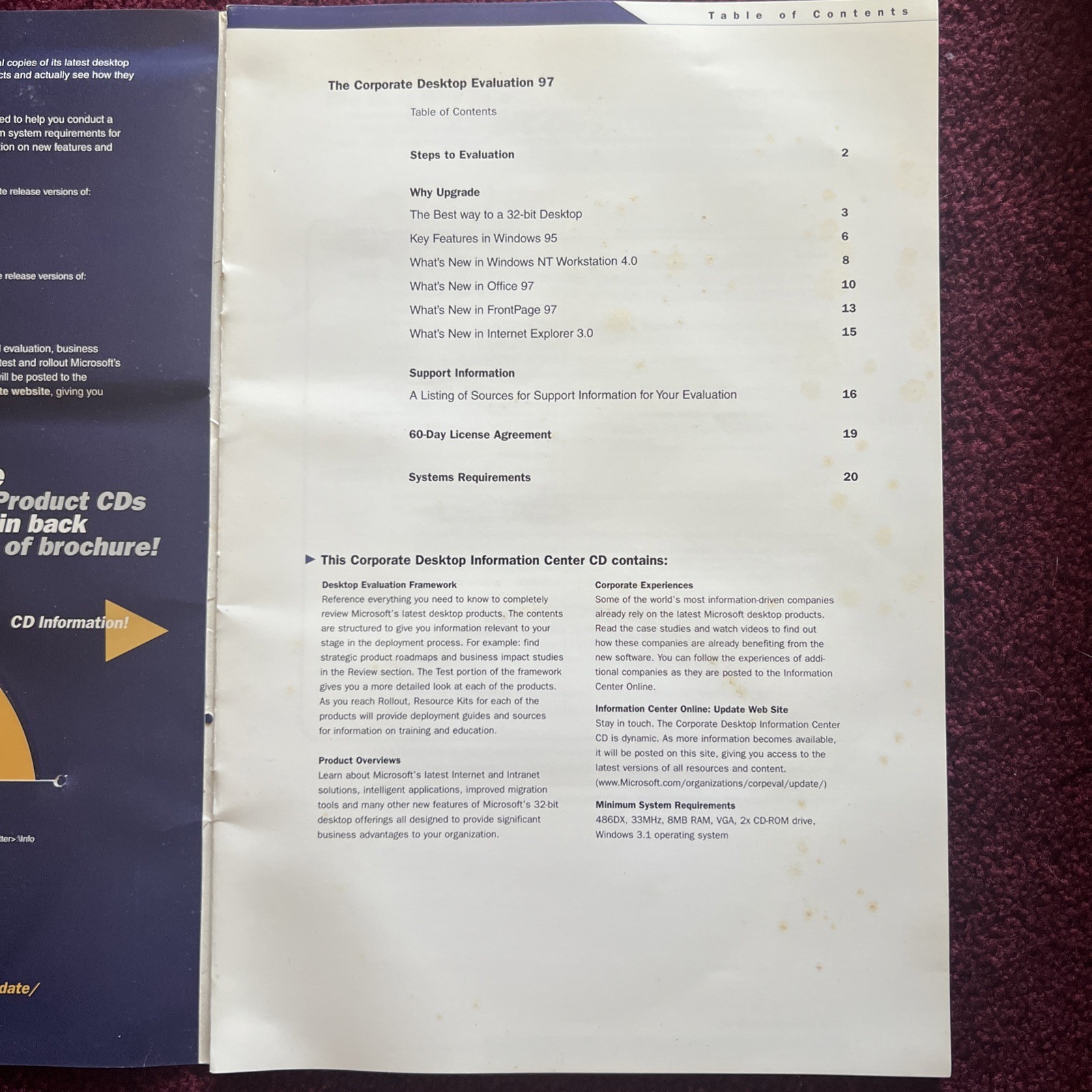 Microsoft Corporate Desktop Evaluation 97: Office 97, Win95, Win NT4, Frontpage