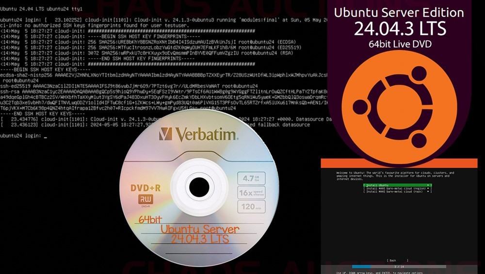 UBUNTU SERVER 22.04.1 LTS LINUX INSTALL & LIVE 64bit DVD